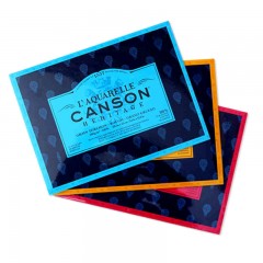 康颂 CANSON 传承系列水彩本300G水彩纸四面封胶纯棉纸张粗糙230X310MM20张