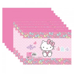 广博 GUANGBO 10本装12张A4填色本/图画本/学习用品凯蒂猫KT84022