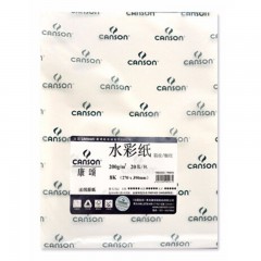 康颂 CANSON 水彩纸200G粗细双面纹理美术绘画纸270*390(8K)20张