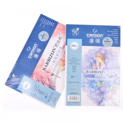 康颂 CANSON 巴比松系列水溶彩铅本300G105X155MM10张横版水彩纸手绘本图画簿