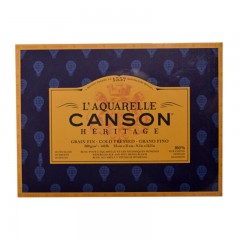 康颂 CANSON 传承系列水彩本300G水彩纸四面封胶纯棉纸张中粗230X310MM20张