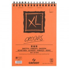 康颂 CANSON XL系列素描簿细纹绘画本美术线圈本速写本彩铅本16K60张