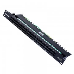 ☆安普康 AMPCOM 语音电话配线架50口4芯2芯电话线线路板式电信工程级50U镀金 AMDH50 L