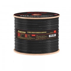 ☆安普康 AMPCOM 工程六类网线【0.57无氧铜芯】305米高速CAT6类千兆非屏蔽箱线POE供电AMC657305(OR)