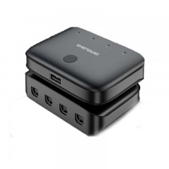 ☆胜为 SHENGWEI US-401 USB共享器 4口 配原装线 USB手动自动切换器 多台电脑共用打印机 四进一出