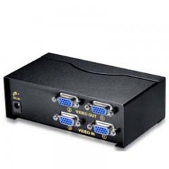 ☆胜为 SHENGWEI VS-2522 VGA二进二出切换器 带遥控 2进2出视频分配器共享器 高清显示器共享器