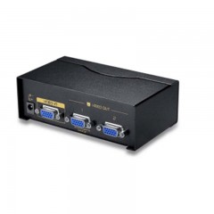 ☆胜为 SHENGWEI VS-5002 高清VGA分配器 铁壳2口 配原装线 500MHZ 视频分屏器 电视电脑1拖2分频器