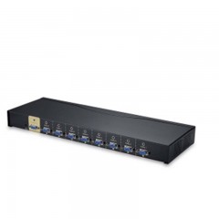 ☆胜为 SHENGWEI VS-5081 VGA切换器 机架式 8口带音频遥控 配线 全智能8进1出VGA共享器