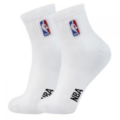 ☆NBA N6AS1088M 棉袜 中筒 1双装 白色
