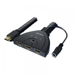 ☆胜为 SHENGWEI HS-531 高清HDMI切换器 3进1出 HDMI分配器 HUB HDMI集线器 三进一出 1.4版 支持1080P 3D