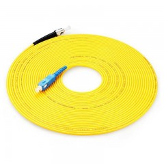 ☆胜为 SHENGWEI FTCA-1100 工程电信级光纤跳线 ST(UPC)-SC(UPC)单模单芯 10米