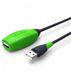 ☆胜为 SHENGWEI UEC-1050 工程级阻燃 USB2.0延长器 5米 带信号放大器 USB延长线 加强芯片摄像头连接线