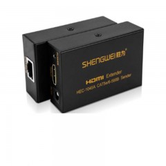 ☆胜为 SHENGWEI HEC-1045AB HDMI延长器 HDMI网线延长器 单网线放大延长45米1080P 60米720P
