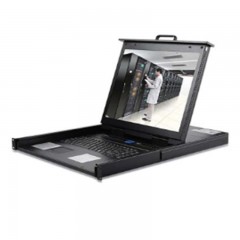 ☆胜为 SHENGWEI KS-1908LCD 19英寸 8口KVM多电脑切换器 VGA8进1出USB/PS2混接 LCD机架式显示切换器