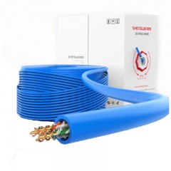 ☆胜为 SHENGWEI CLC-6100 福禄克测试 工程阻燃六类千兆网线 纯无氧铜非屏蔽双绞线100米/箱 CAT6电脑宽带线