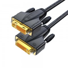 ☆胜为 SHENGWEI DC-2020 工程阻燃DVI24+1线 DVI-D公对公双通道数字高清连接线 黑色2米 电脑显示器视频线