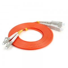 ☆胜为 SHENGWEI FMC-2005 电信级光纤跳线 LC-SC多模双芯尾纤45米/对 交换机/光纤盒连接线