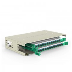 ☆胜为 SHENGWEI ODF-1024F-S 24芯ODF机架式光纤配线架 FC单模满配 19英寸 灰白色