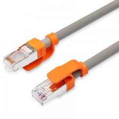 ☆包尔星克 POWERSYNC CLN7GAR8030 七类双屏蔽双绞千兆镀镍纯铜耐折弯工程线灰色 3米网线