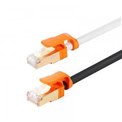 ☆包尔星克 POWERSYNC CAT7-KRMG059-3 七类网线 0.5米 千兆网络圆线 铝箔屏蔽 耐摇摆 珠光白色