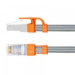 ☆包尔星克 POWERSYNC CLN7GAR8050 七类双屏蔽双绞千兆镀镍纯铜耐折弯工程线灰色 5米网线