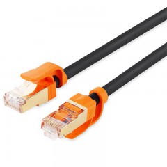 ☆包尔星克 POWERSYNC CLN7GAR0150 CAT7超七类网线 圆线 双色 抗摇摆 双屏蔽 双绞 黑色 15米