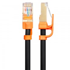 ☆包尔星克 POWERSYNC CLN7GAR0010 CAT7超七类网线 圆线 双色 抗摇摆 双屏蔽 双绞 黑色 1米