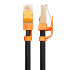 ☆包尔星克 POWERSYNC CLN7GAR0005 CAT7超七类网线 圆线 双色 抗摇摆 双屏蔽 双绞 黑色 0.5米