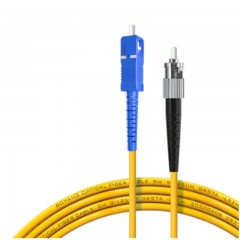 ☆博扬 BOYANG BY-10211SM 电信级光纤跳线ST-SC 10米 单模单芯 低烟无卤环保光纤线 收发器尾纤