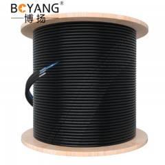 ☆博扬 BOYANG BY-PX1801 皮线光纤光缆 室外自承式5.0单芯 2000米 黑色