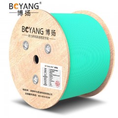 ☆博扬 BOYANG BY-GJFJV-12A1-OM3 12芯 OM3万兆 多模室内网线光纤线 GJFJV束状软光缆 100米