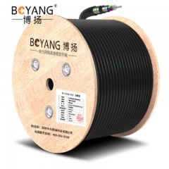 ☆博扬 BOYANG BY-GYTA53-48B1.3 48芯单模室外光缆 GYTA53层绞式直埋网线光纤线 100米