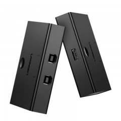 绿联 打印机共享器2口切换一分拖二转换usb电脑交换 30345