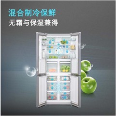 西门子 SIEMENS BCD-452W KM46FA09TI 452升 变频混冷 十字对开门多门冰箱 零度保鲜 拉丝银