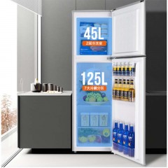 奥马 HOMA BCD-170K 170L 机械控温 定频 冰箱 银色