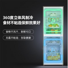 奥马 HOMA 228升风冷无霜大两门冰箱电脑控温静音离心风机制冷均匀金色BCD-228WH