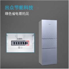 西门子 SIEMENS BCD-274 KG27FS290C 绿色零度 三门冰箱 三循环 LCD电脑内显 274升 极光银