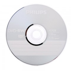 ☆飞利浦 PHILIPS DVD-RW刻录盘光碟 4×4.7G 10片装