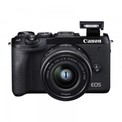 ☆佳能（CANON） EOS M6 （EF-M 15-45MM F/3.5-6.3 IS STM） 单电/微单相机 黑色