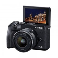 ☆佳能（CANON） EOS M6 （EF-M 15-45MM F/3.5-6.3 IS STM） 单电/微单相机 黑色