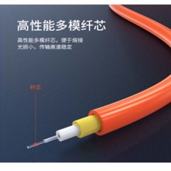 ☆胜为 SHENGWEI FMC-206 电信级光纤跳线 LC-ST多模双芯 收发器尾纤 3米