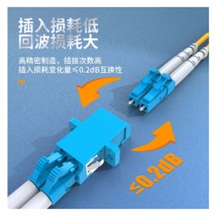 ☆胜为 SHENGWEI OCL-101 光纤适配器 工程电信级 光纤耦合器法兰盘 LC-LC 光纤网络跳线延长对接头 LC单工