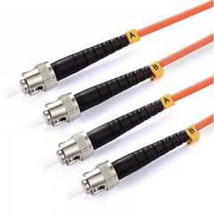 ☆胜为 SHENGWEI FMC-402 电信级光纤跳线 优质进口插芯 ST-ST多模双芯 收发器尾纤 5米