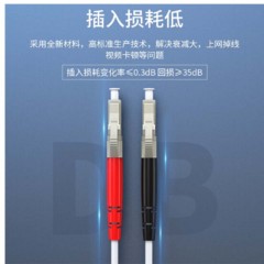 ☆胜为 SHENGWEI FMC-604 光纤跳线 电信级 LC-LC多模双芯 收发器尾纤 10米