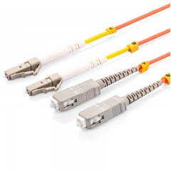 ☆胜为 SHENGWEI FMC-2005 电信级光纤跳线 LC-SC多模双芯尾纤45米/对 交换机/光纤盒连接线