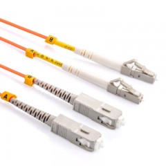 ☆胜为 SHENGWEI FMC-2205 电信级光纤跳线 LC-SC多模双芯尾纤50米/对 交换机/光纤盒连接线