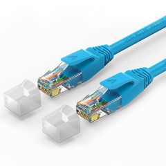 ☆胜为 SHENGWEI LC-6150C FLUKE测试 阻燃六类网线 彩色蓝15米 千兆无氧铜CAT6双绞线