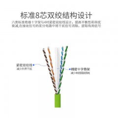 ☆胜为 SHENGWEI LC-6200J FLUKE测试 阻燃六类网线 20米灰色 电脑路由器RJ45连接线 国标千兆纯铜CAT6双绞线