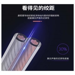 ☆胜为 SHENGWEI AEC-2100 发烧级纯铜音箱线 2*200芯 100米