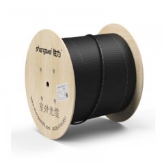 ☆胜为 SHENGWEI FSM-OPH-02C-9 皮线光纤室外网线单模双芯自承式蝶形光缆 100米 黑色